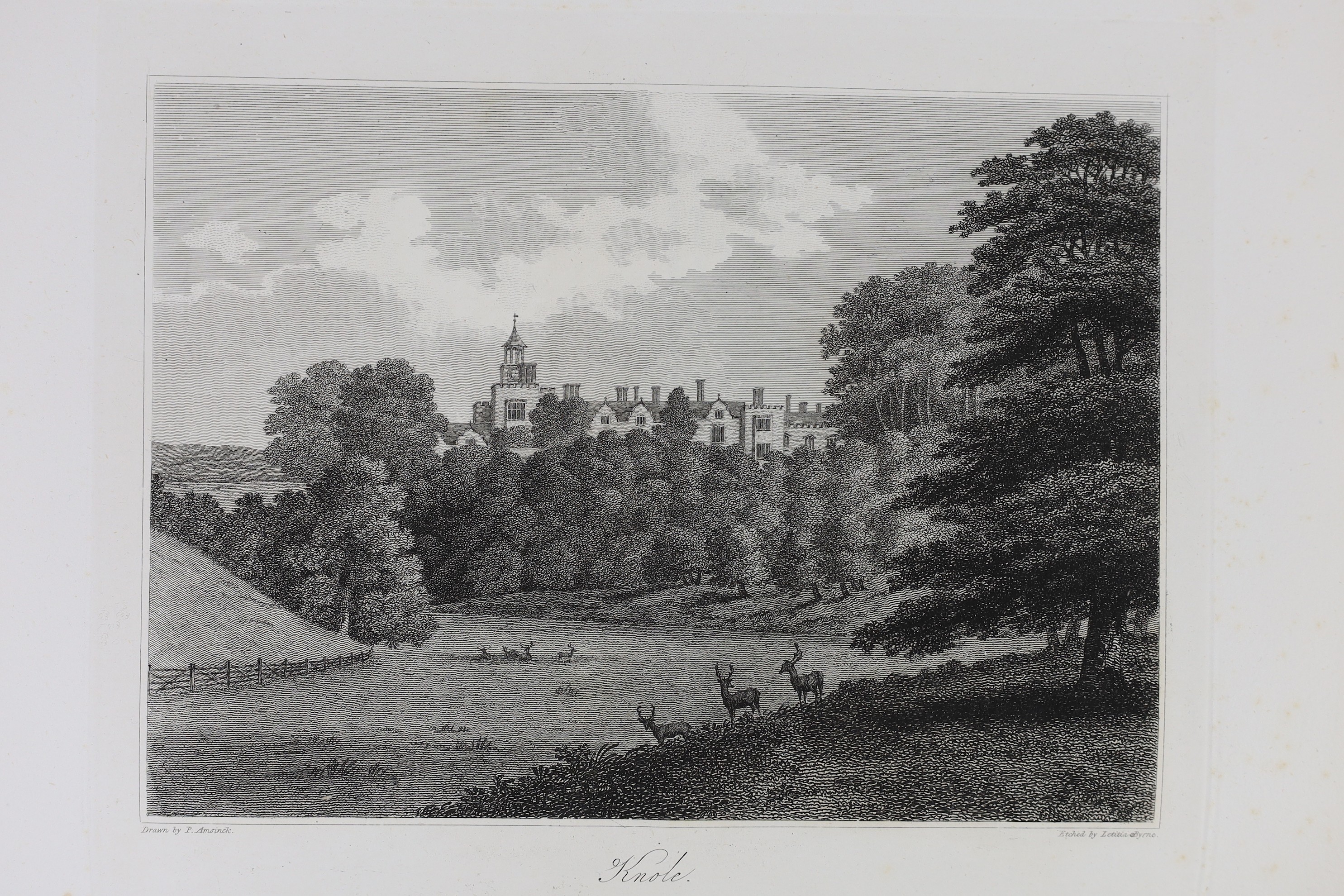KENT, TUNBRIDGE WELLS: Amsinck, Paul - Tunbridge Wells, and Neighbourhood, illustrated by a series of etchings, and historical descriptions..... 31 plates and 12 text engravings, subscribers list, half title, original pa